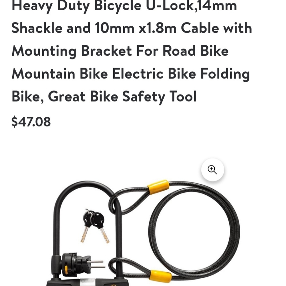 U lock for bikes